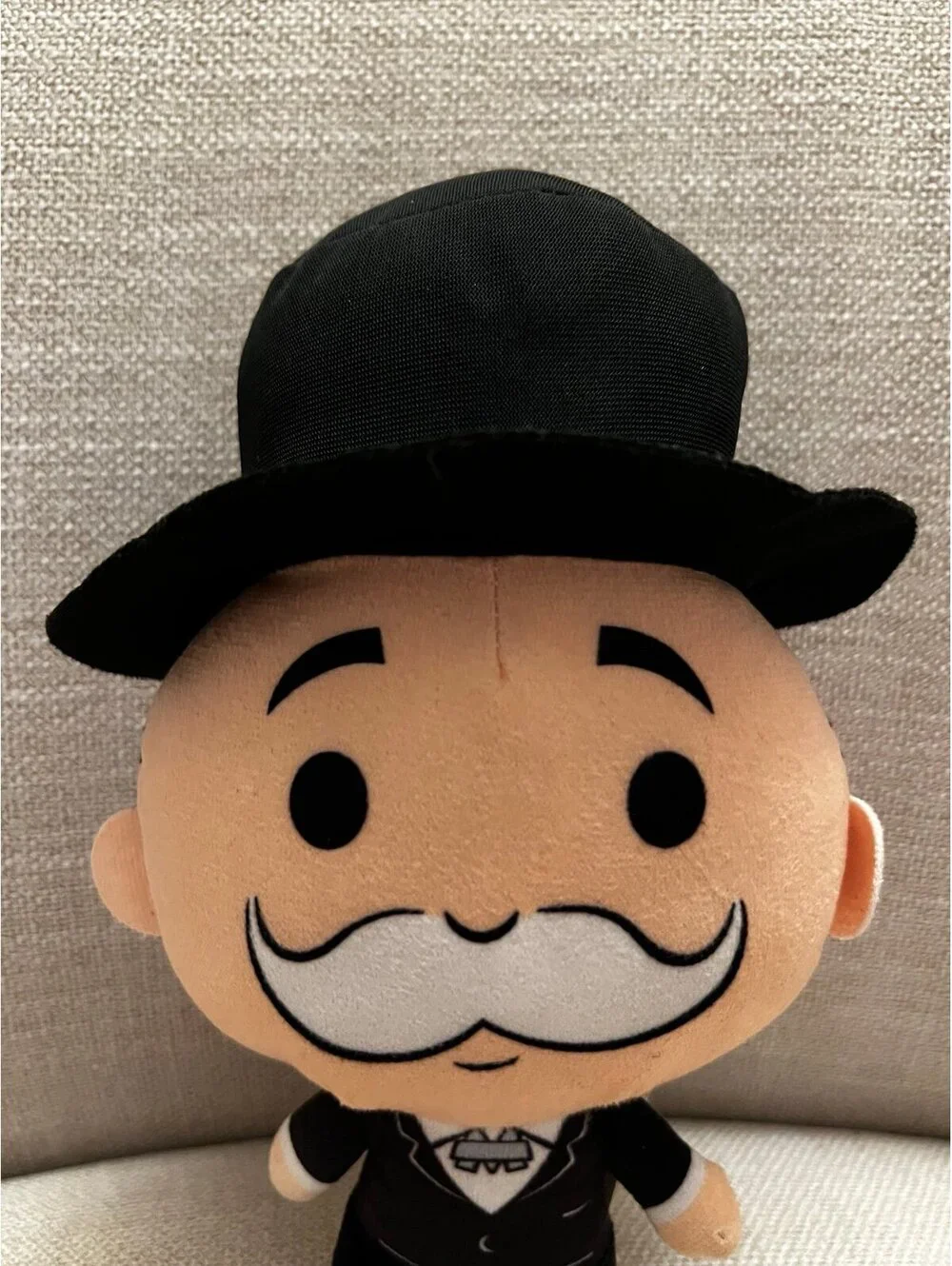 Classic board game Mr. Monopoly Rich Uncle Pennybags Banker Plush Toy Black tux